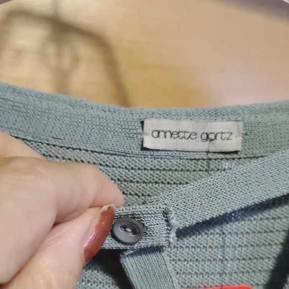 Green Ribbed Long Sleeve Tunic